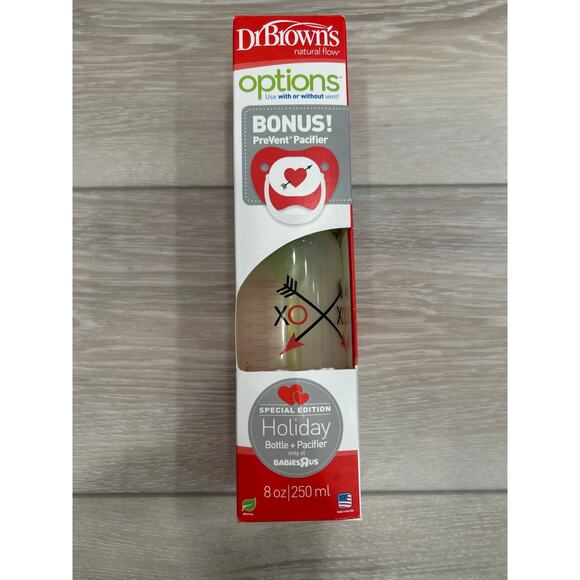 Dr. Brown’s Holiday Baby Bottles + Pacifiers Set 8oz - Picture 3 of 3